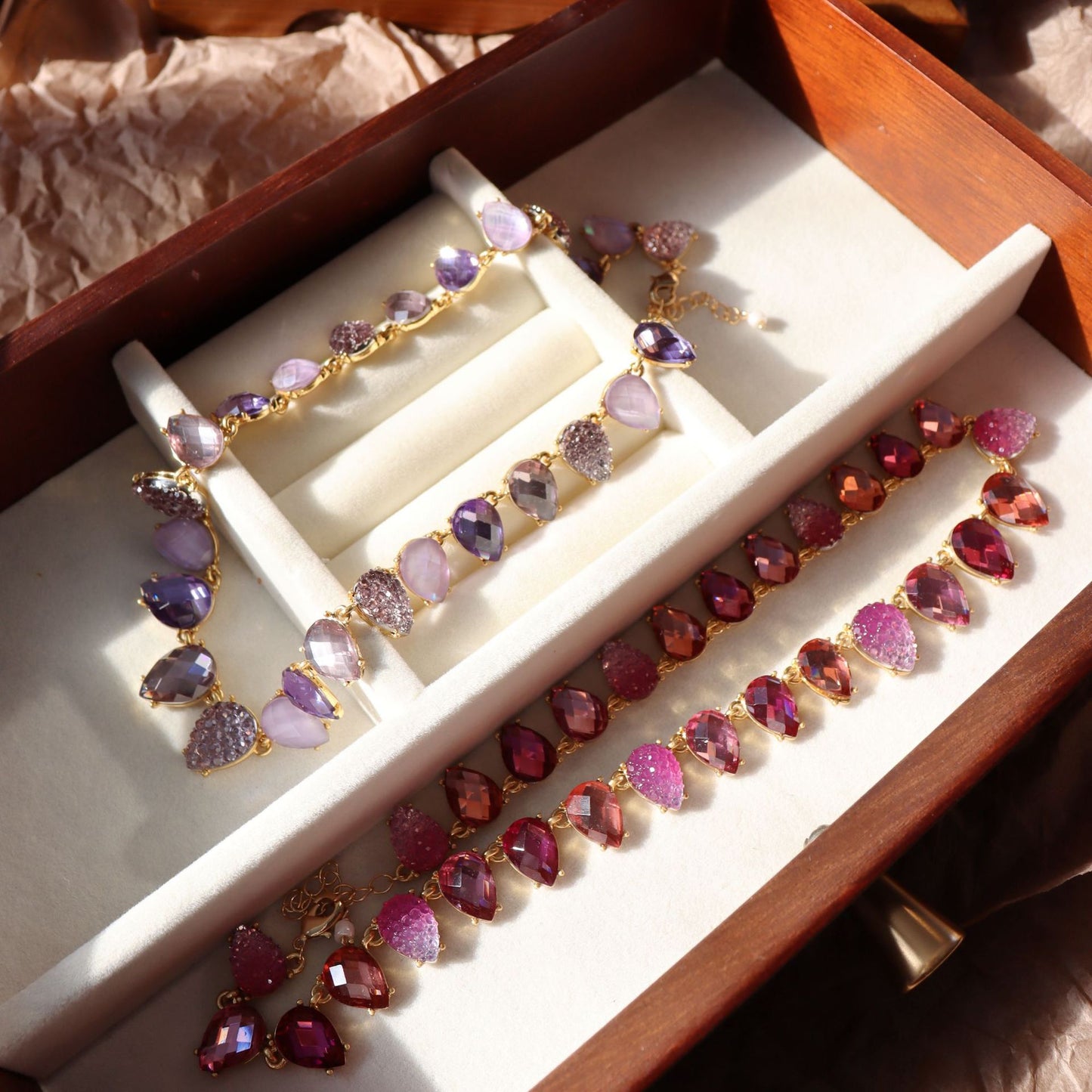 Noches de Viena · Collar de cristal austriaco vintage