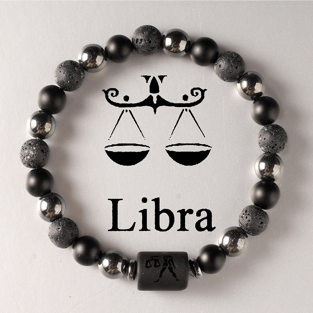 Zodiac Obsidian Bracelet · 12 Signs Protection Jewelry