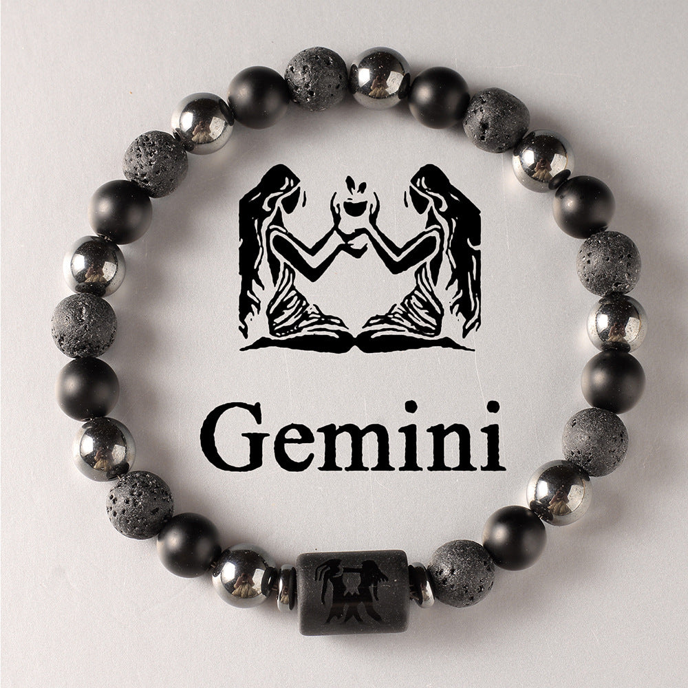 Zodiac Obsidian Bracelet · 12 Signs Protection Jewelry
