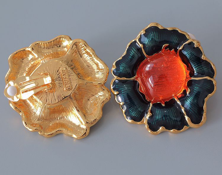 Petal Glaze · Pendientes Florales de Vidrio Jelly Vintage