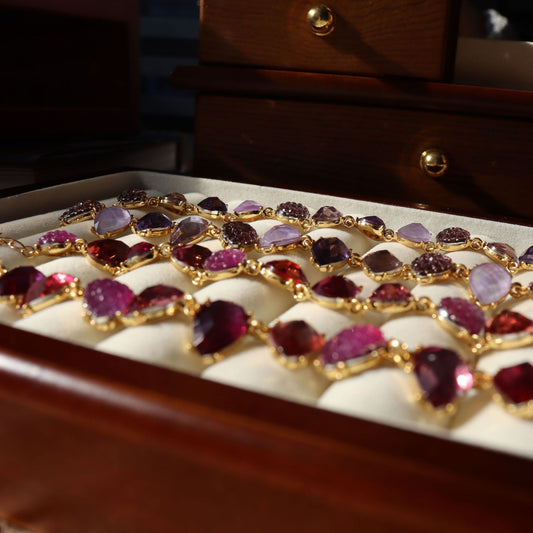 Vienna Nights · Vintage Austrian Crystal Glass Necklace