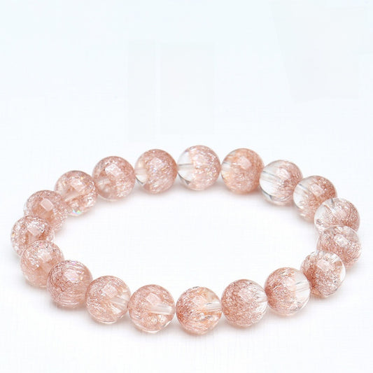 구리 루틸 슈퍼 세븐 브레이슬릿 · 스모키 파이어웍스 인클루전 크리스탈