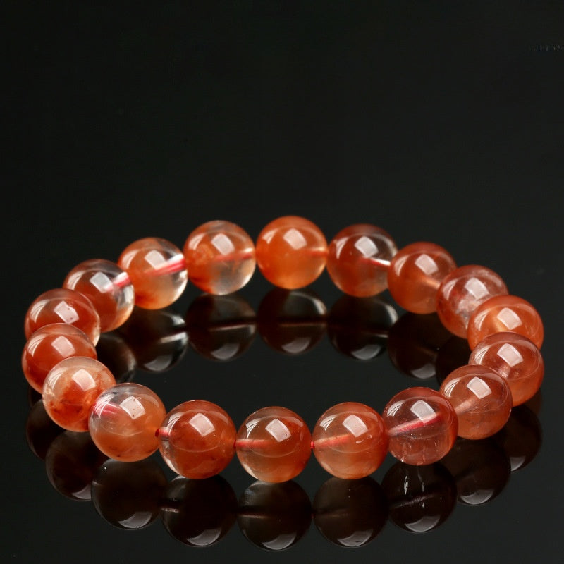 Red Floral Phantom Quartz Bracelet · Abundance & Vitality