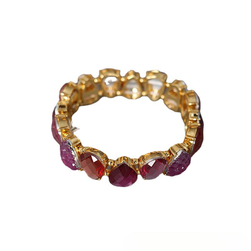 Aurora Cluster · Vintage Kristall- & Glasperlen-Armband