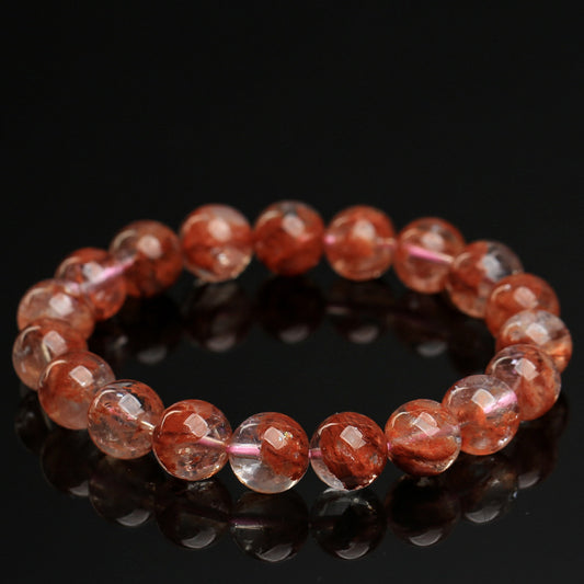 Red Phantom Crystal Bracelet · Ice-Grade Snowflake Inclusion