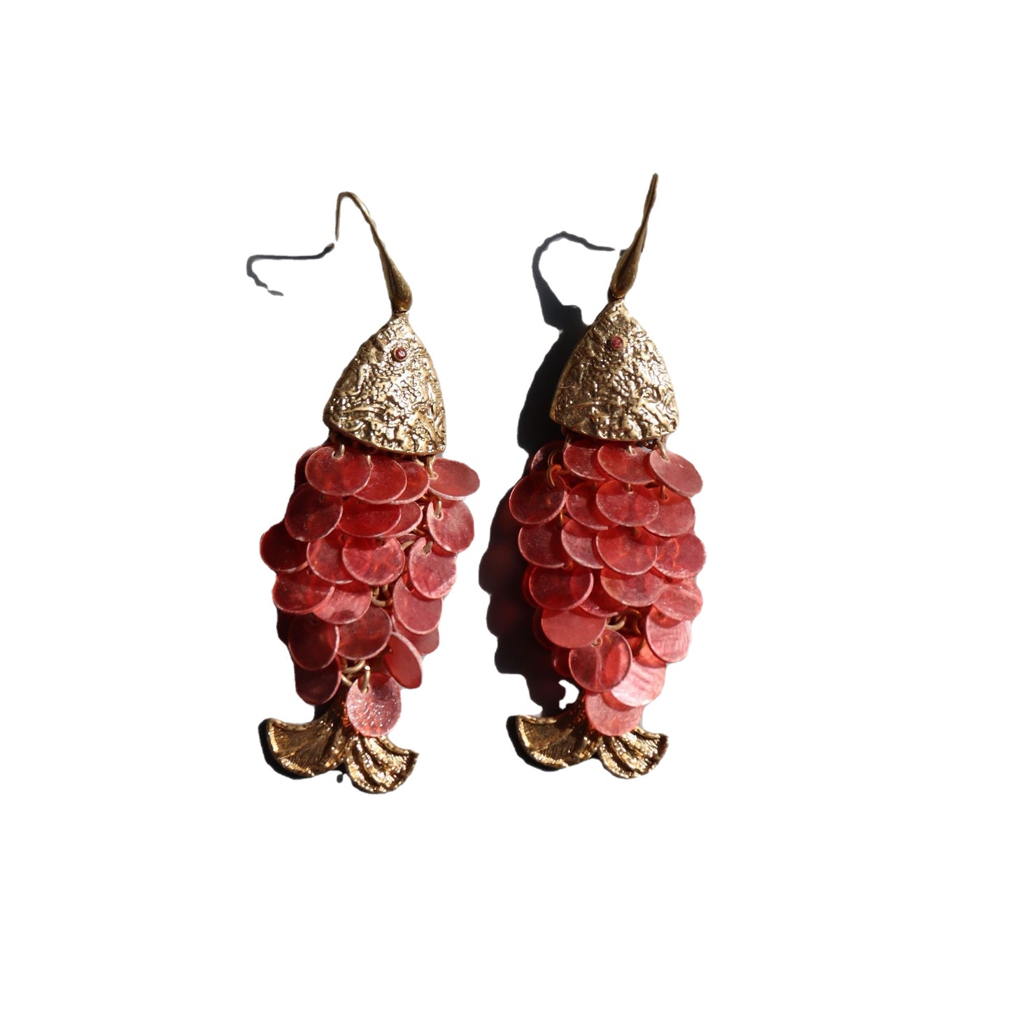 Gilded Scales · Vintage Fish-Inspired Dangle Earrings