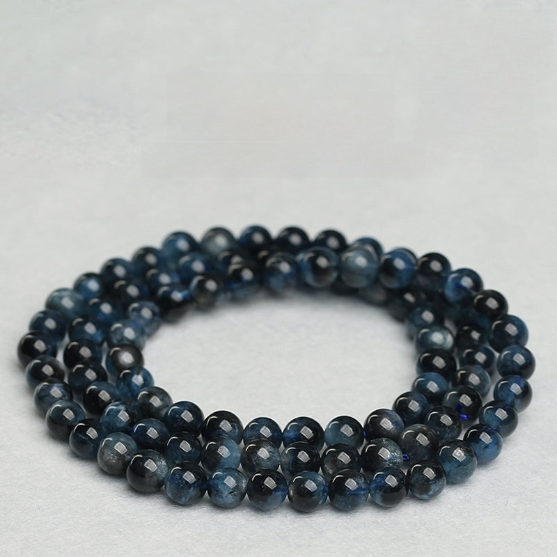 Teufelblauer Apatit Wickelarmband · Klarheit & Entschlossenheit