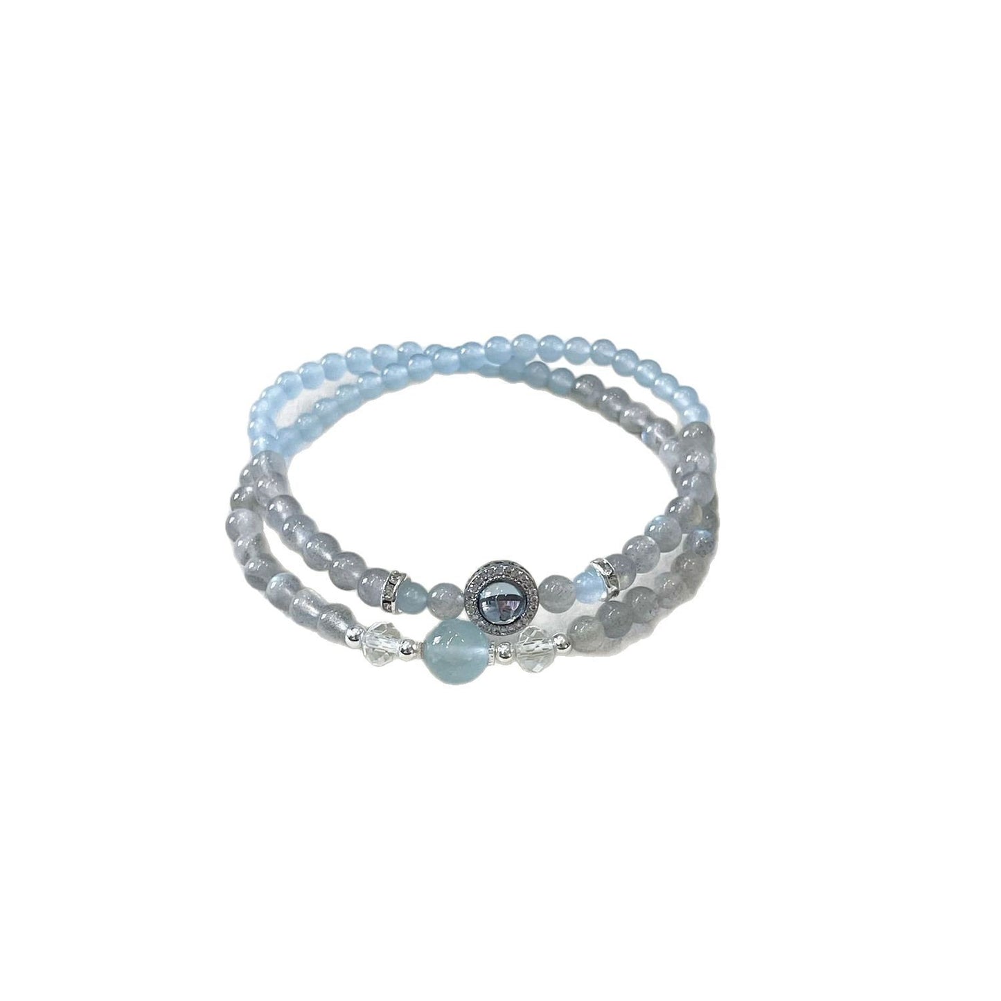 Moonlight Blue · Double Layer Bracelet