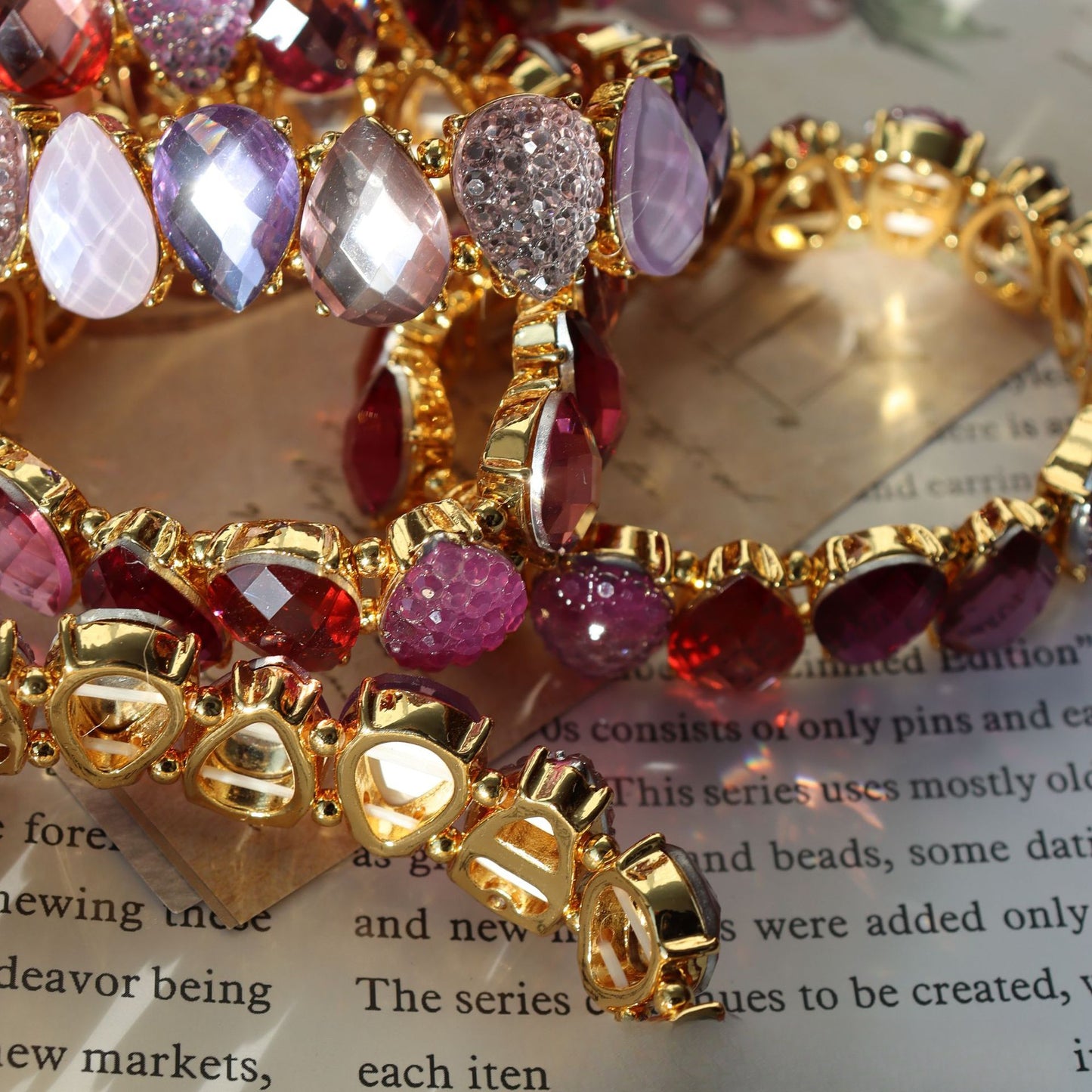 Aurora Cluster · Vintage Kristall- & Glasperlen-Armband