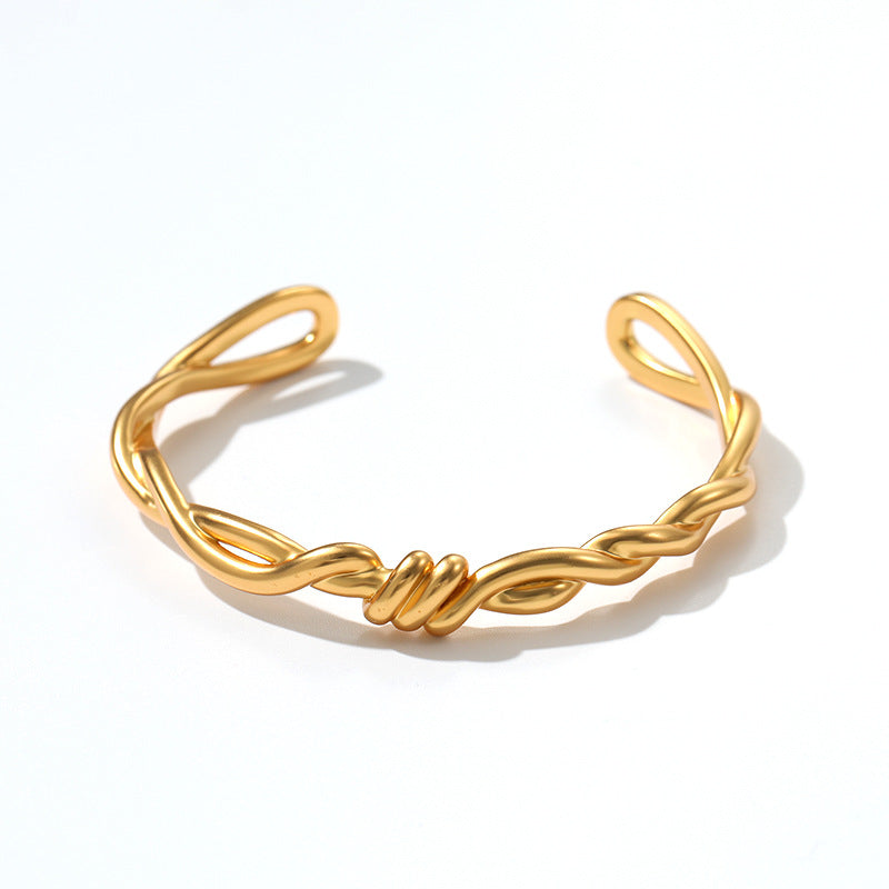 Twistroot · Sculptural Gold Vine Cuff