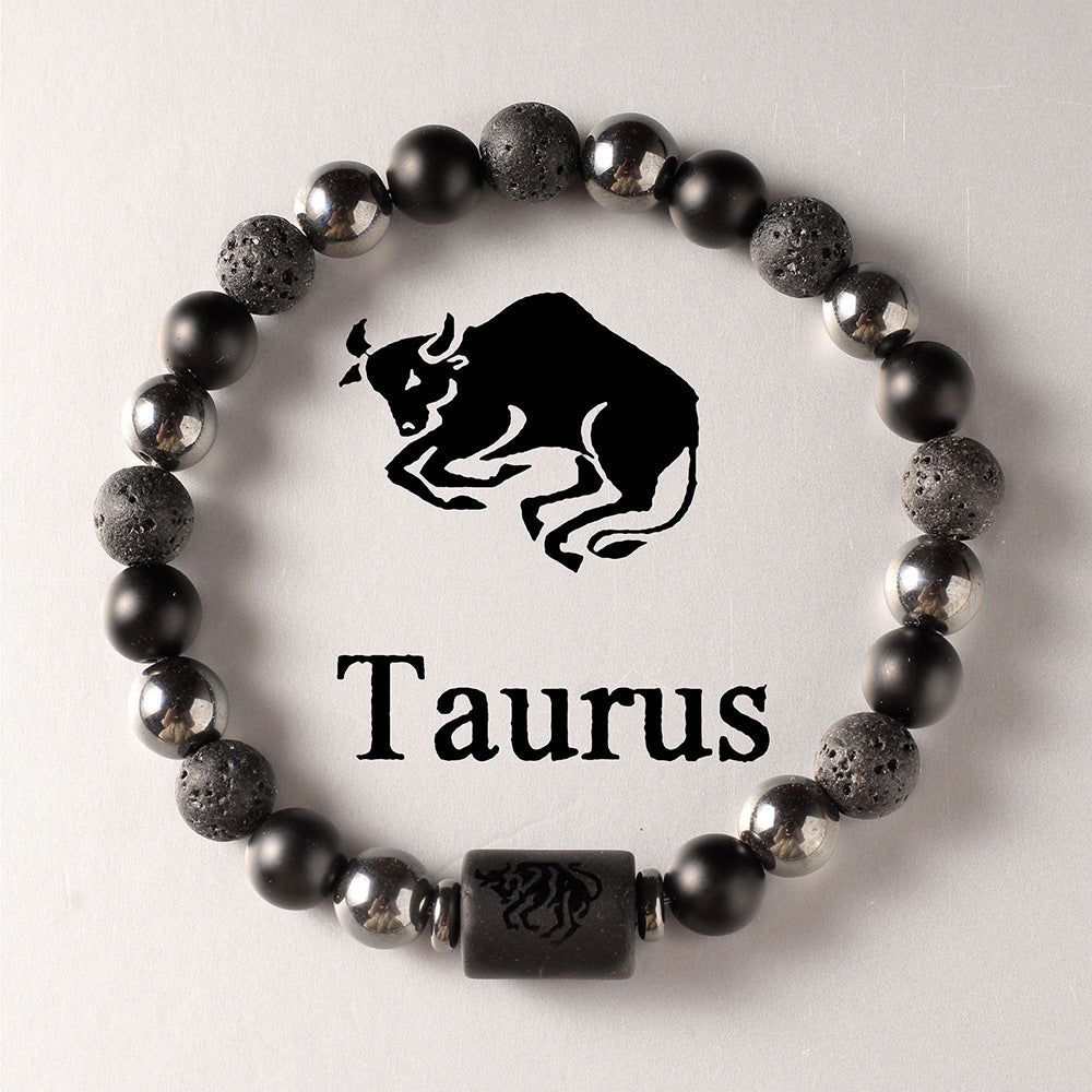 Zodiac Obsidian Bracelet · 12 Signs Protection Jewelry