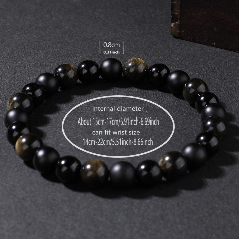Obsidianherrschaft · Kraft & Erdung Armband