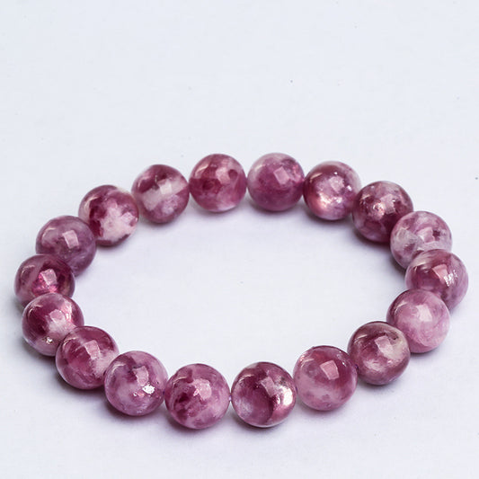 핑크-퍼플 레피돌라이트 팔찌 · 스트레스 해소 및 감정 치유