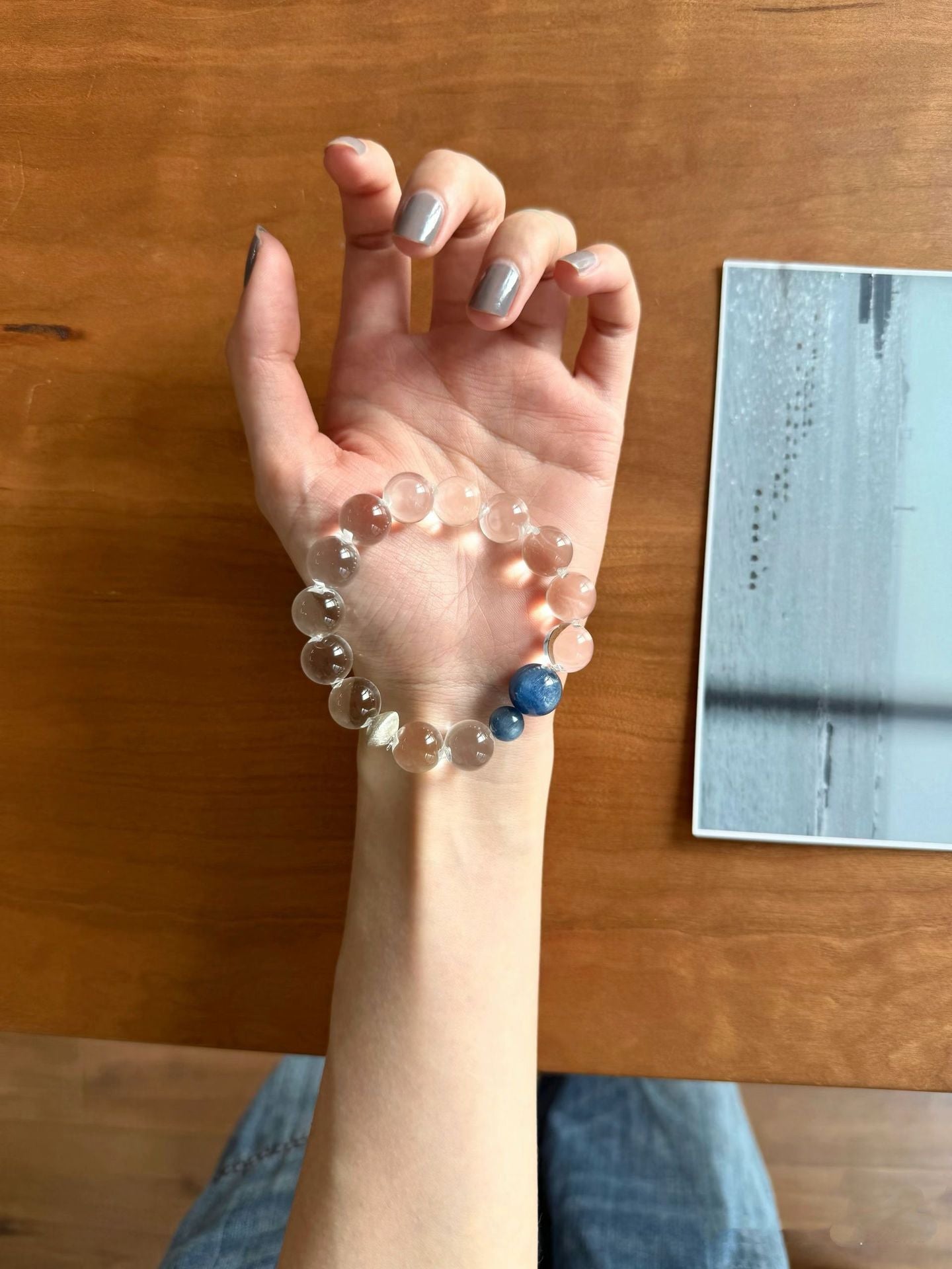 クラリティ・フロー・クリアクォーツ&カイヤナイトエネルギーブレスレット