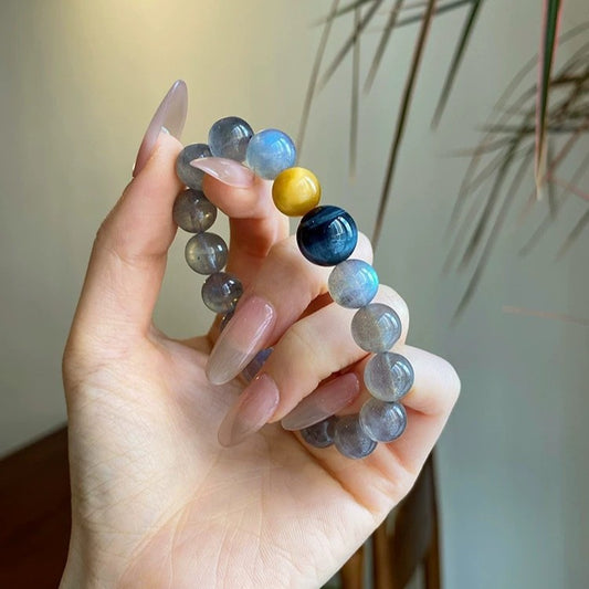 내면의 빛 · 문스톤 & 타이거아이 자신감 팔찌