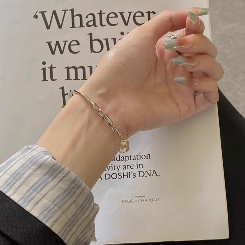 デイジー・ブルーム · イエローシトリン&シルバーバー ブレスレット