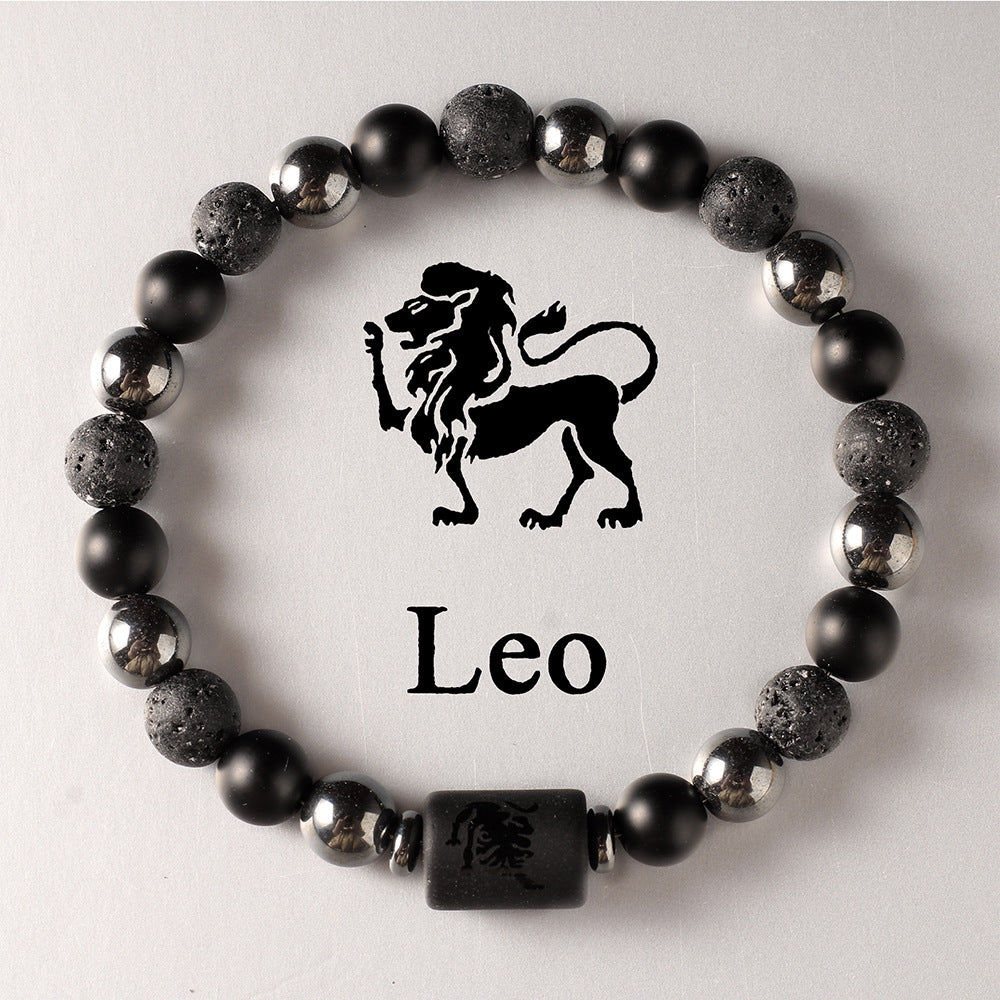 Zodiac Obsidian Bracelet · 12 Signs Protection Jewelry