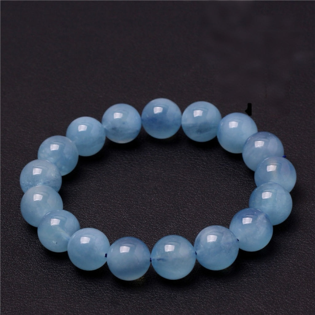 Glossy Aquamarine Bracelet · Clarity & Calm