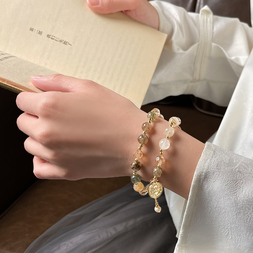 Riverlight Reverie · Multicolor Garden Quartz Wrap Bracelet
