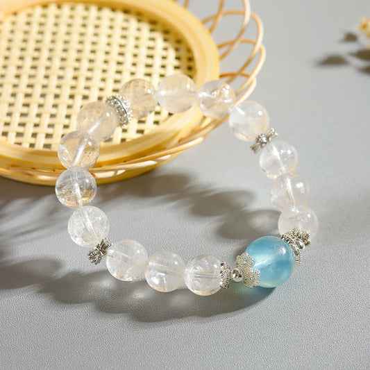 속삭임의 정령 · 화이트 팬텀 & 아쿠아마린 팔찌