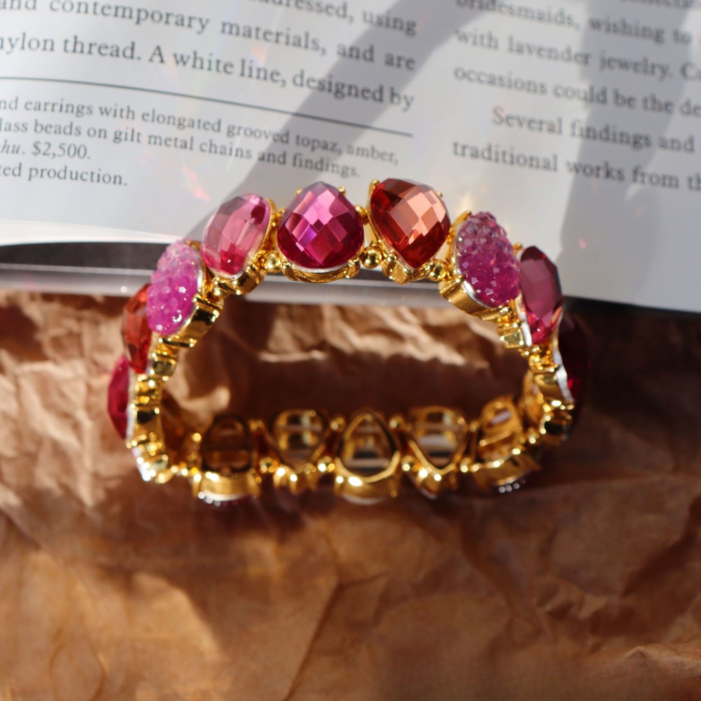 Aurora Cluster · Vintage Kristall- & Glasperlen-Armband