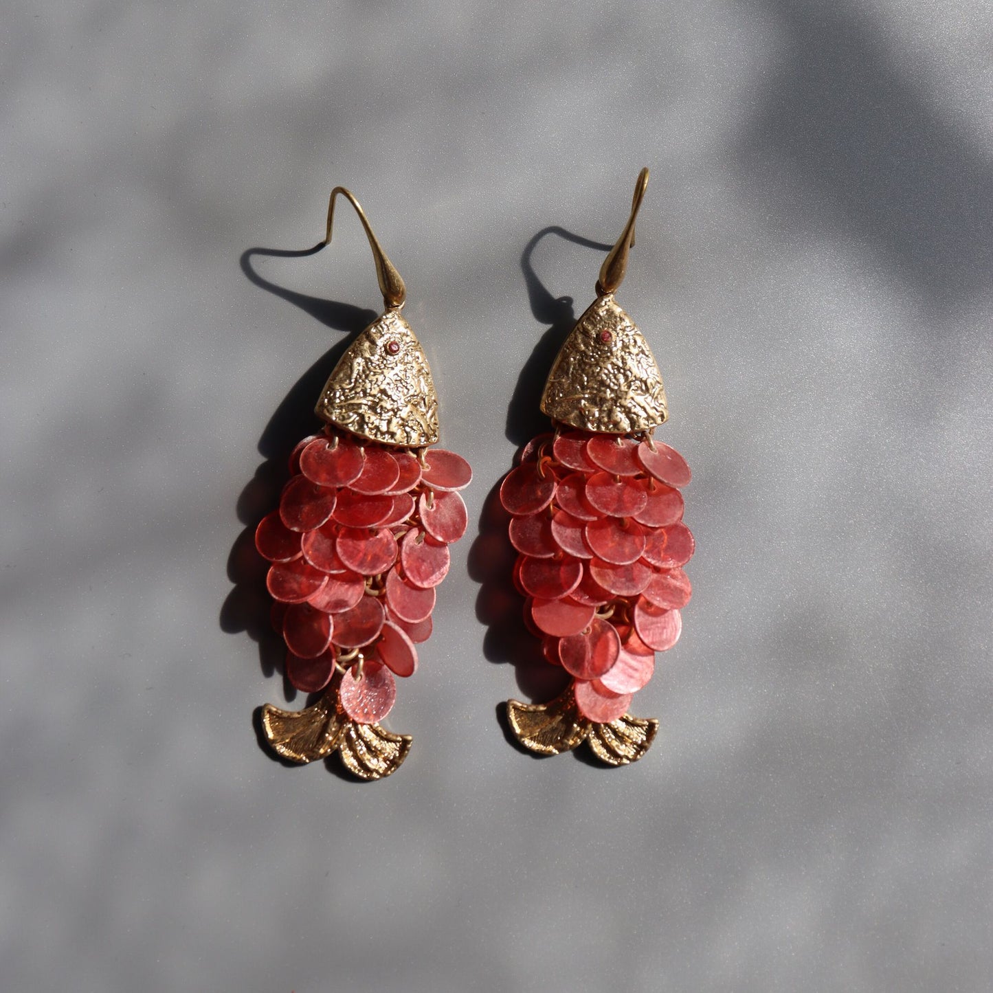 Gilded Scales · Vintage Fish-Inspired Dangle Earrings