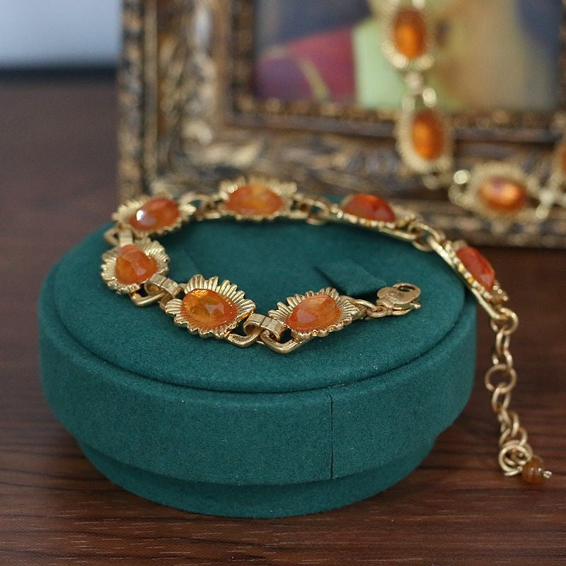 Amber Grace · Vintage Revival Gemstone Necklace & Bracelet Set