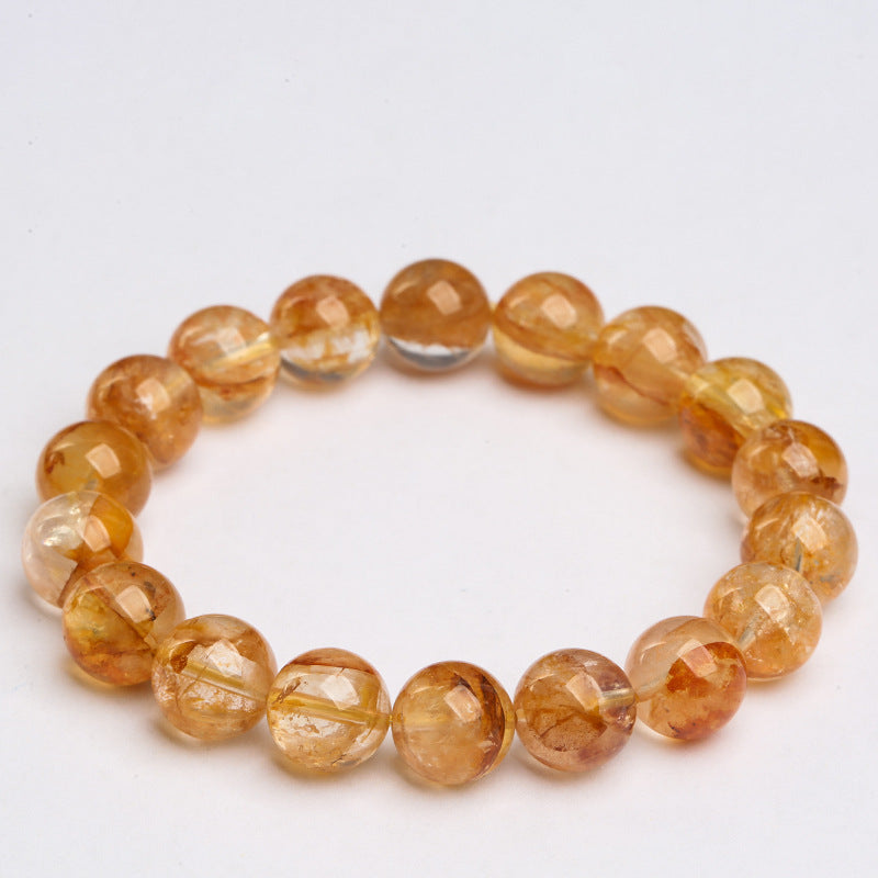 Gelber Einschluss-Quarz Armband · Freude & Vitalität