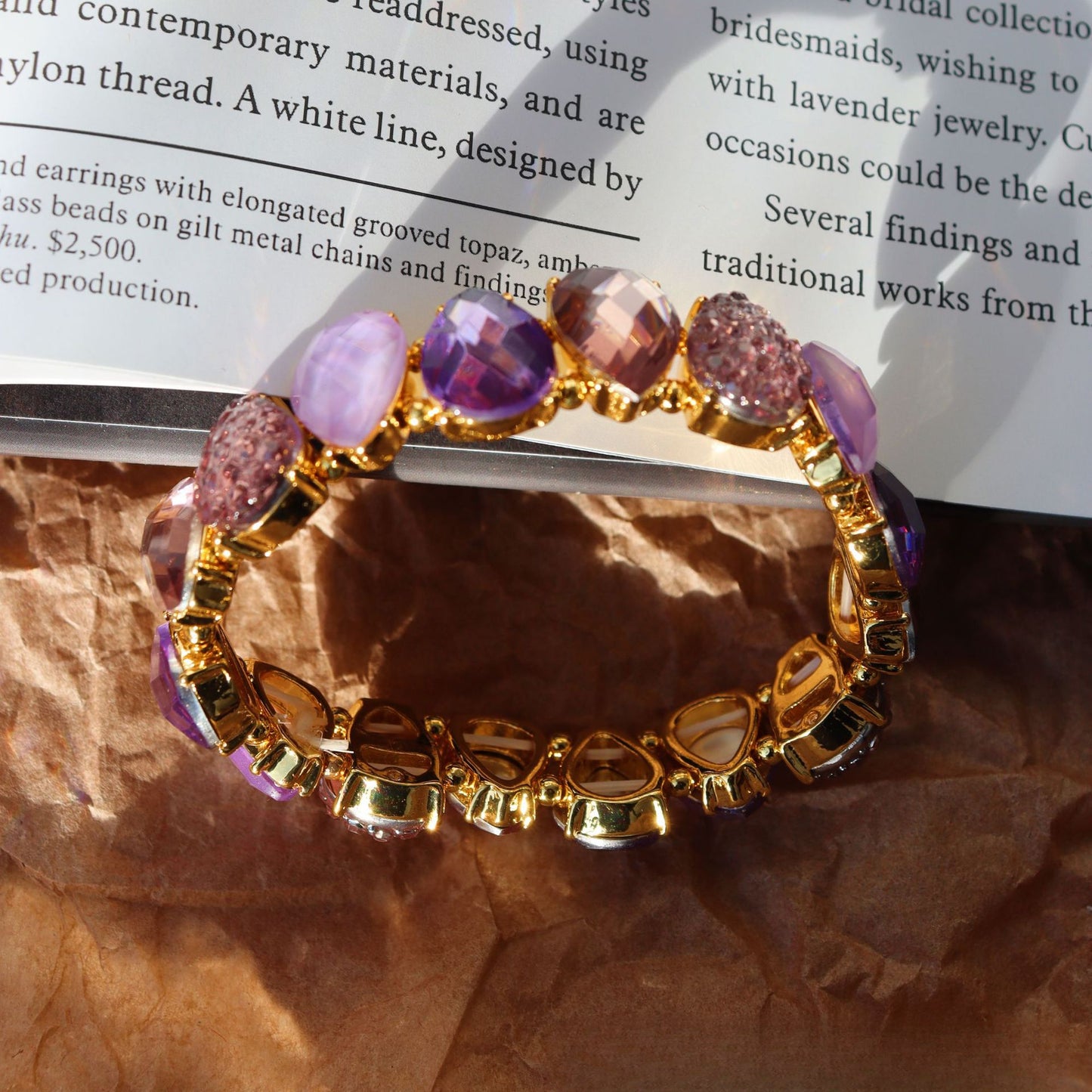 Aurora Cluster · Vintage Kristall- & Glasperlen-Armband