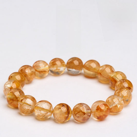 Yellow Inclusion Quartz Bracelet · Joy & Vitality