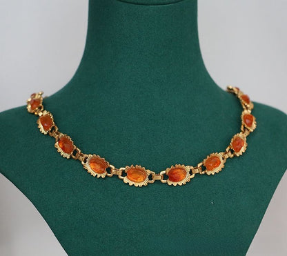 Amber Grace · Vintage Revival Gemstone Necklace & Bracelet Set