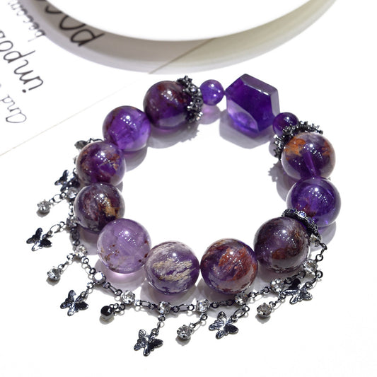 Mystic Bloom · Phantom Amethyst Butterfly Bracelet