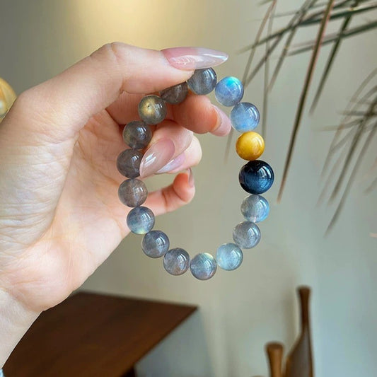 Inner Radiance · Moonstone & Tiger’s Eye Confidence Bracelet