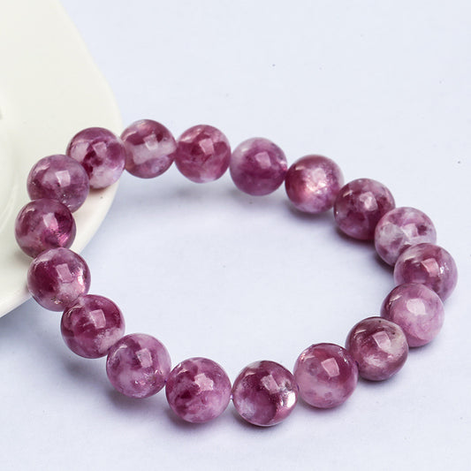 Pulsera de Lepidolita Rosa-Púrpura · Alivio del Estrés y Sanación Emocional