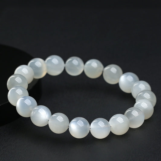 White Moonstone Bracelet · Calming & Intuition