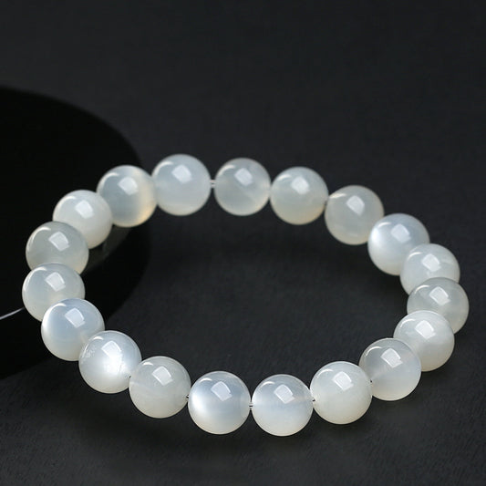 White Moonstone Bracelet · Calming & Intuition