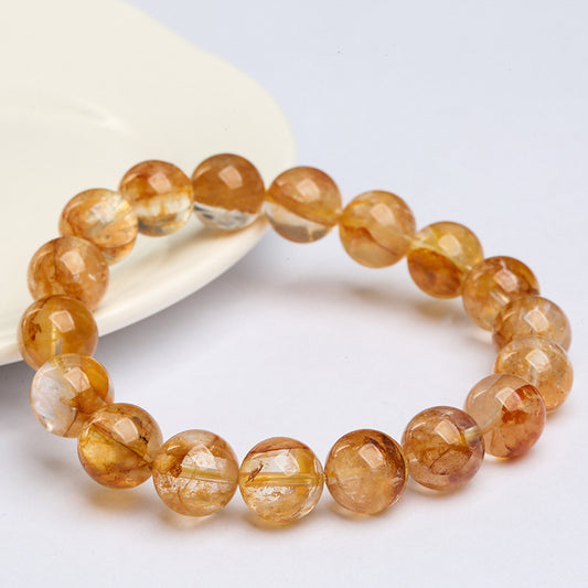 Yellow Inclusion Quartz Bracelet · Joy & Vitality