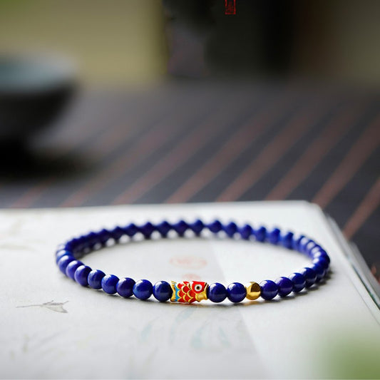 Koi Luck · Lapis Lazuli Bracelet