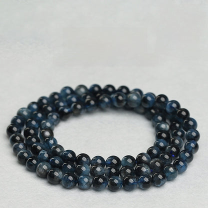 Teufelblauer Apatit Wickelarmband · Klarheit & Entschlossenheit