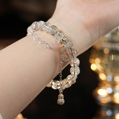 Aurora Core · Black Golden Super Seven Crystal Bracelet