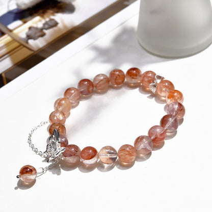 Butterfly Whisper · Red Floral Phantom Quartz