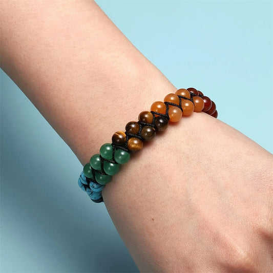 Inner Flow · 7 Chakra Energy Healing Braided Bracelet