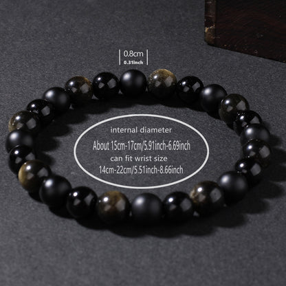 Obsidianherrschaft · Kraft & Erdung Armband