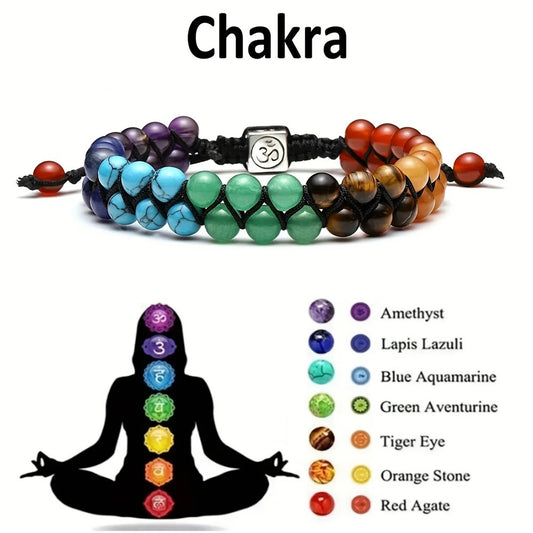 Inner Flow · 7 Chakra Energy Healing Braided Bracelet