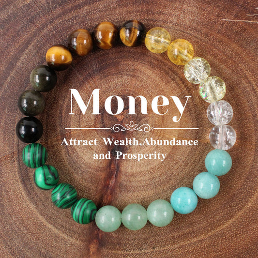 Golden Current · Wealth & Abundance Crystal Bracelet