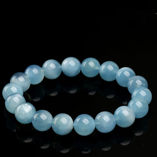 Glossy Aquamarine Bracelet · Clarity & Calm