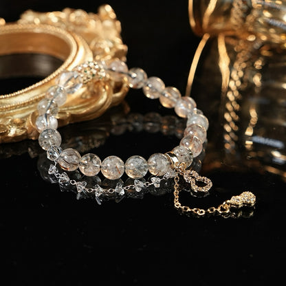 Aurora Core · Black Golden Super Seven Crystal Bracelet