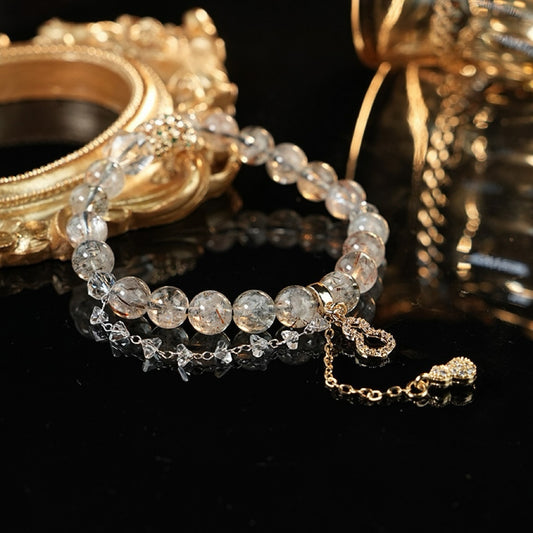 Aurora Core · Black Golden Super Seven Crystal Bracelet