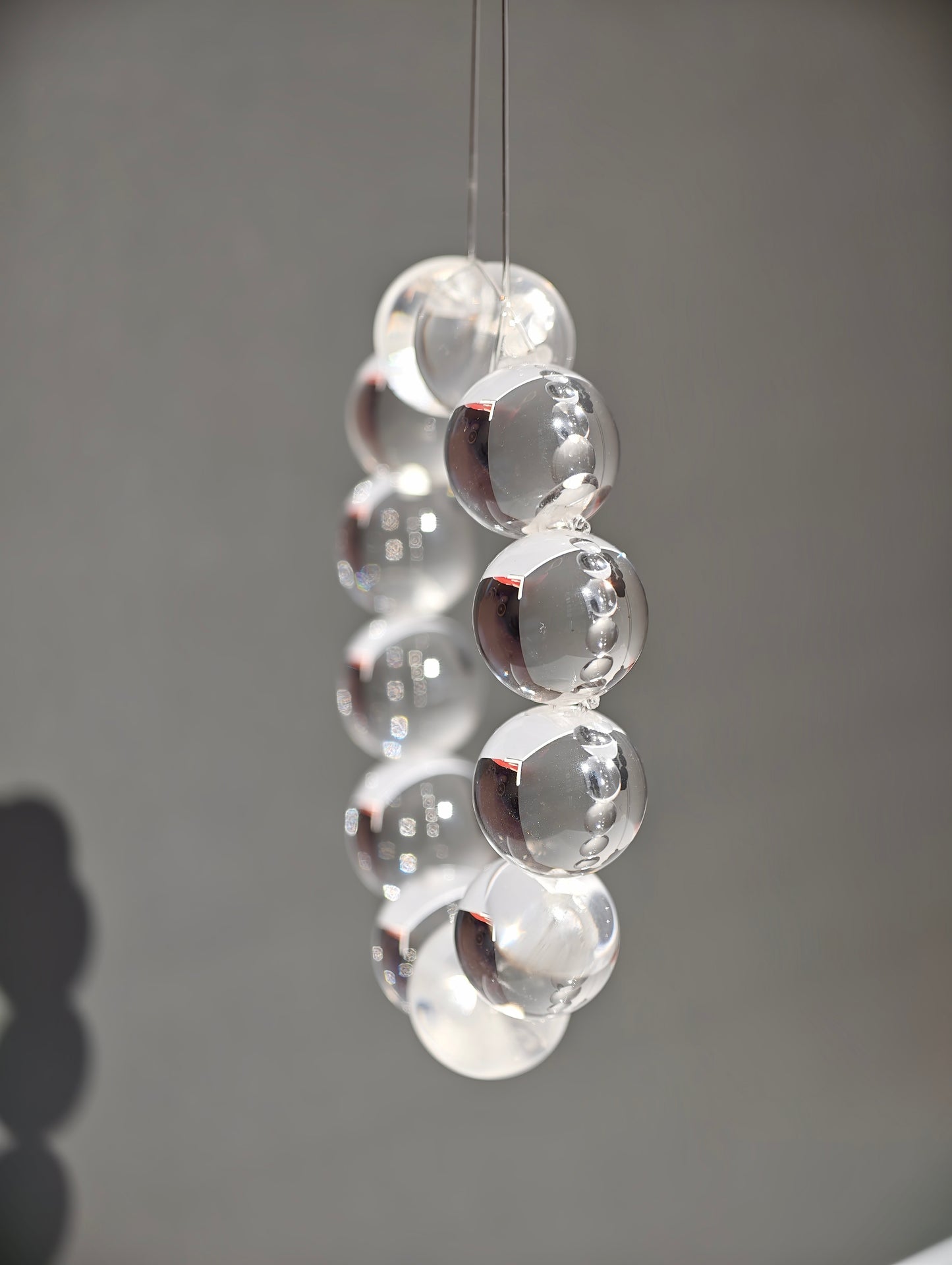 オックスノーズ結び技法を使用した高品質クリアクォーツブレスレット