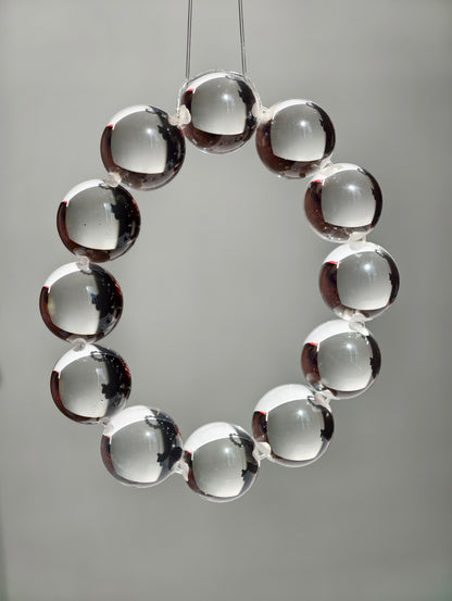 オックスノーズ結び技法を使用した高品質クリアクォーツブレスレット